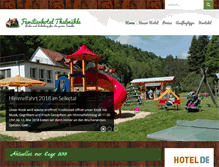 Tablet Screenshot of hotel-thalmuehle.de